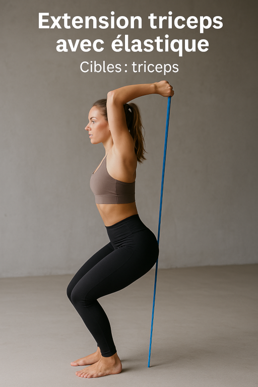 Extension triceps avec élastique
