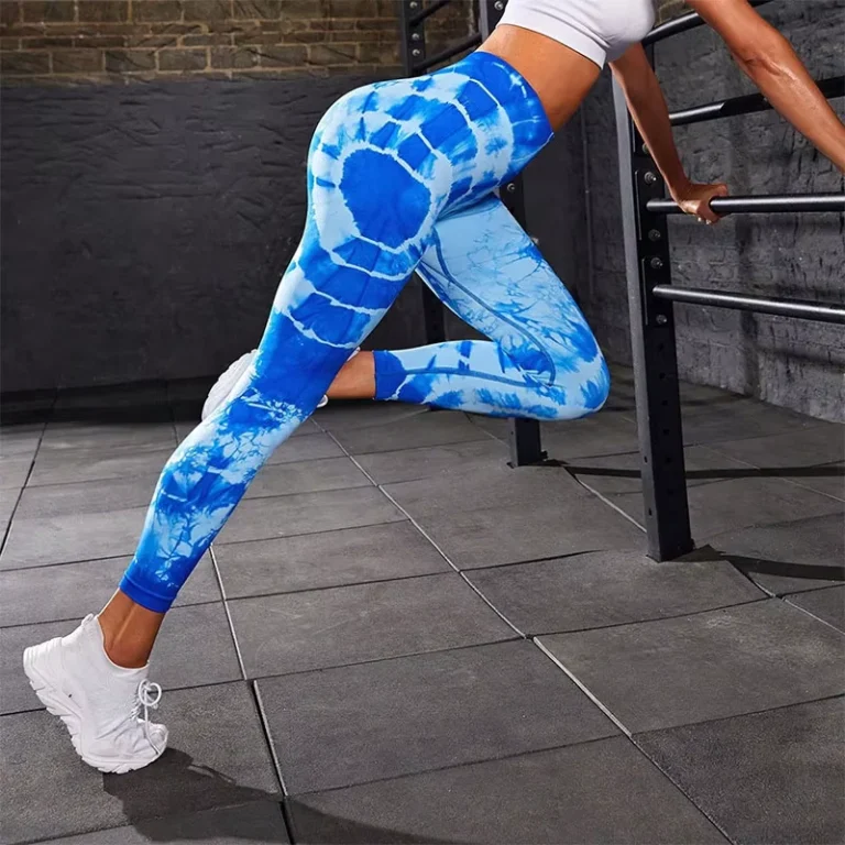 Legging Imprimé sport bleu