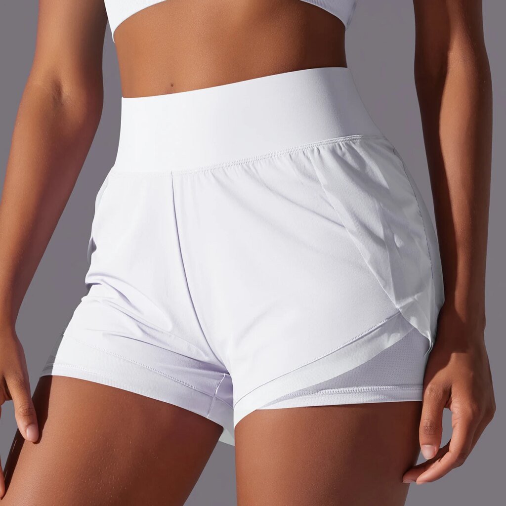 Short Running femme taille haute