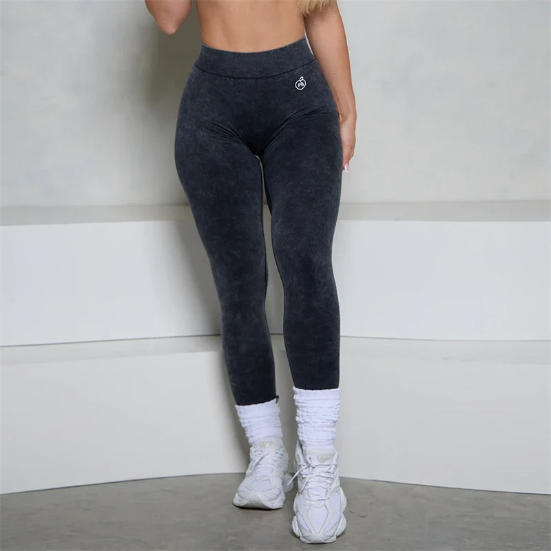 Legging Sport Taille Haute effet délavé