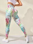Legging fitness imprimé taille haute femme