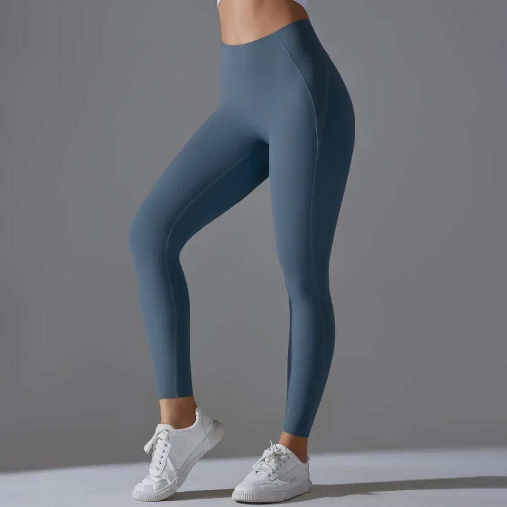 Legging de yoga et pilates sans couture (seamless) pour femme, toucher peau de pêche