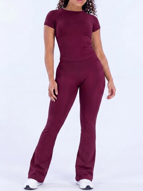 Ensemble de yoga 2 pièces sans couture pour femme